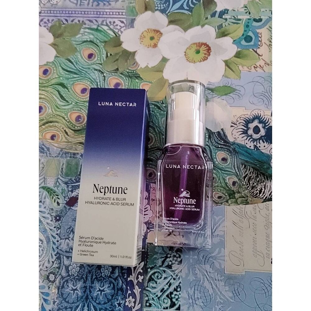 BNIB~LUNA NECTAR Neptune Hydrate & Blur Hyaluronjc Acid Serum~30ml/1 fl. oz.